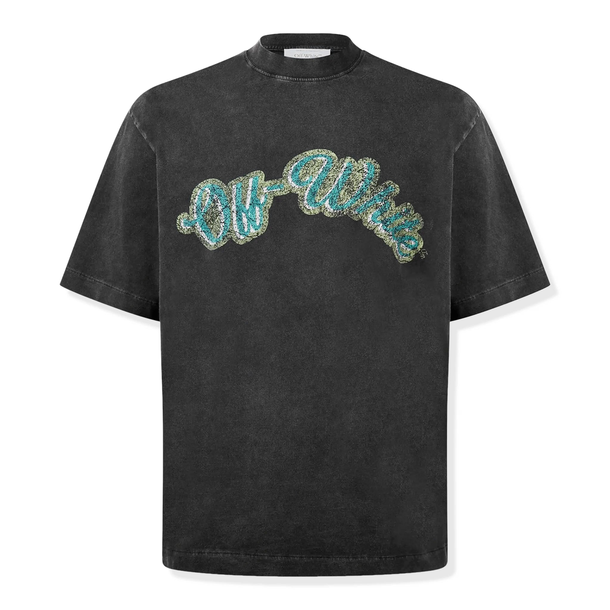 Front view of Off-White Bacchus Skate Black T Shirt OMAA120S24JER0131055